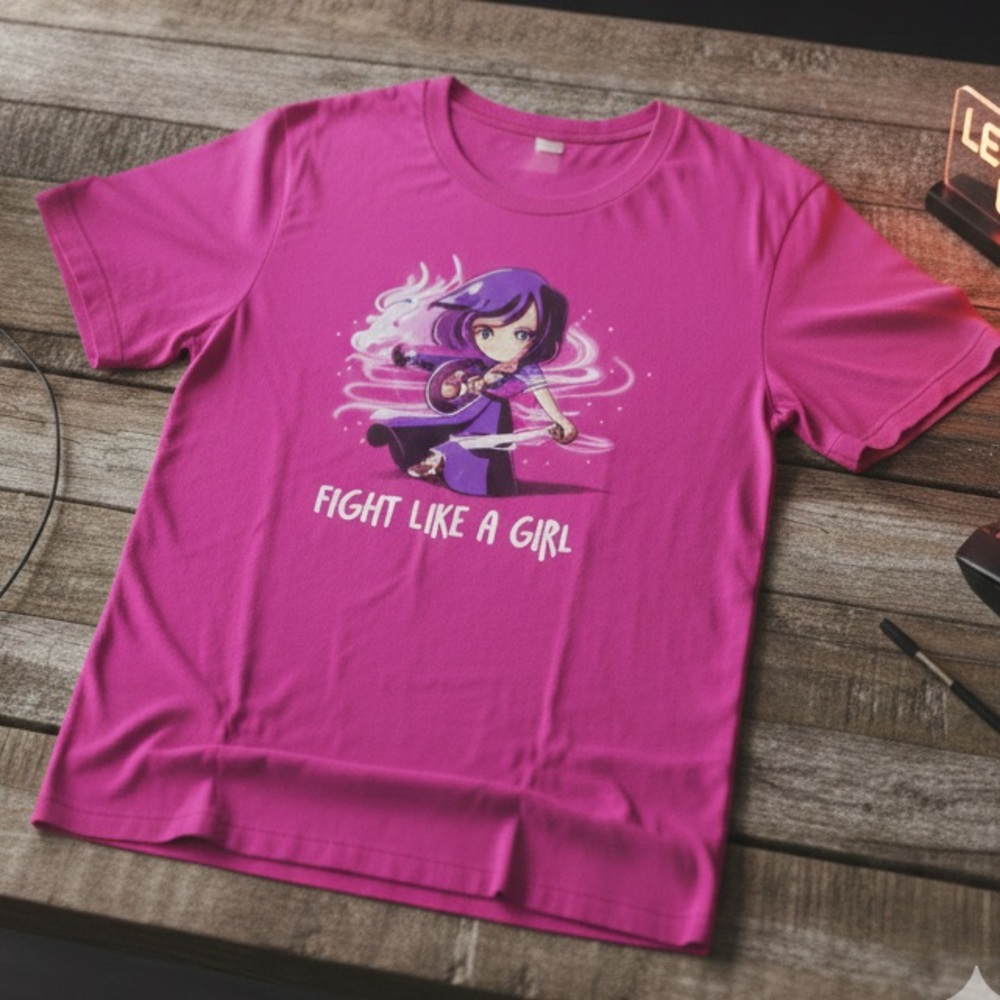 TEE TURTLE Women’s Graphic Hot Pink Short Sleeve Slogan Tee